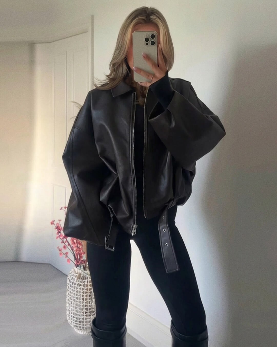 Veste en cuir vegan Georgia