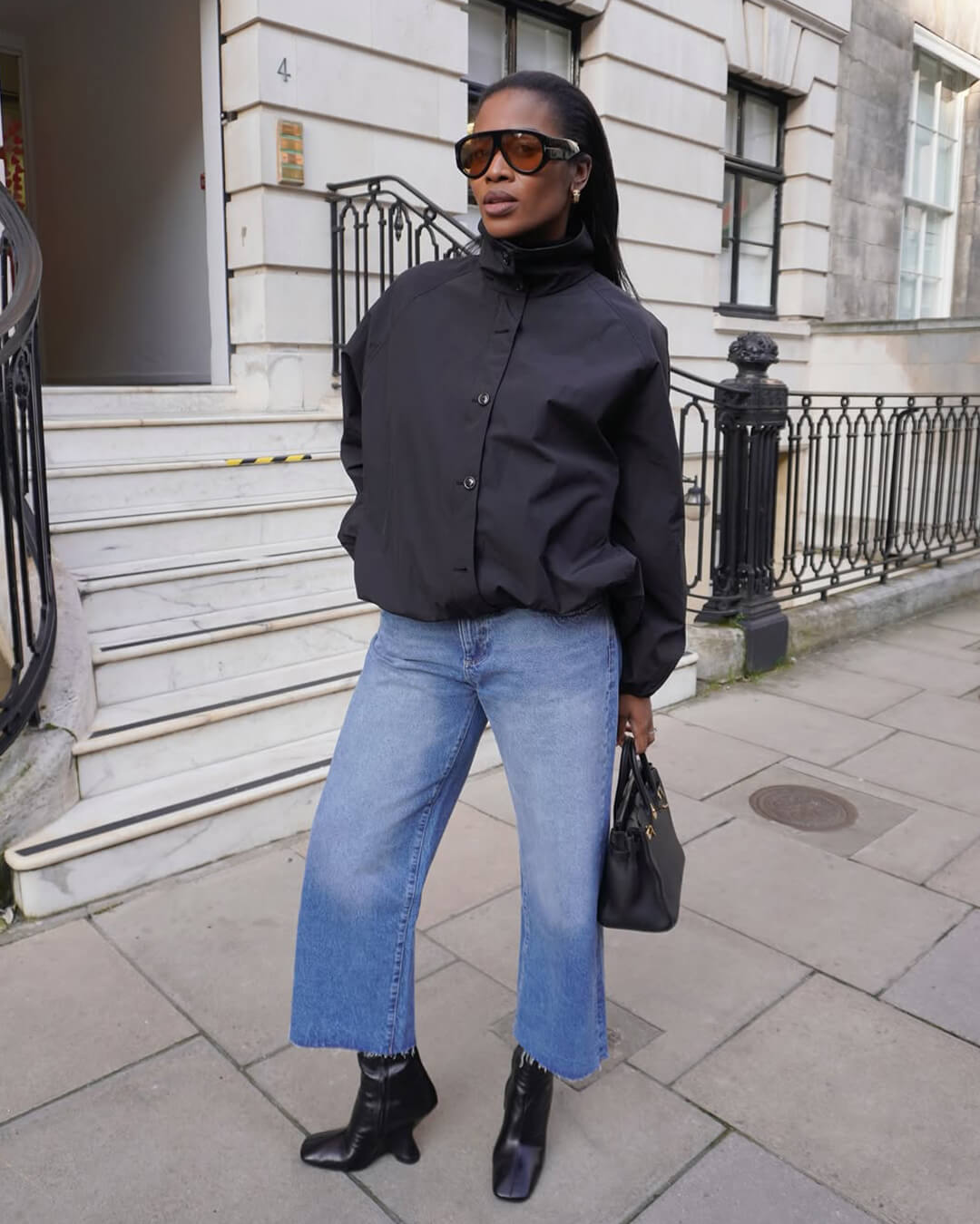Veste Clara à col montant