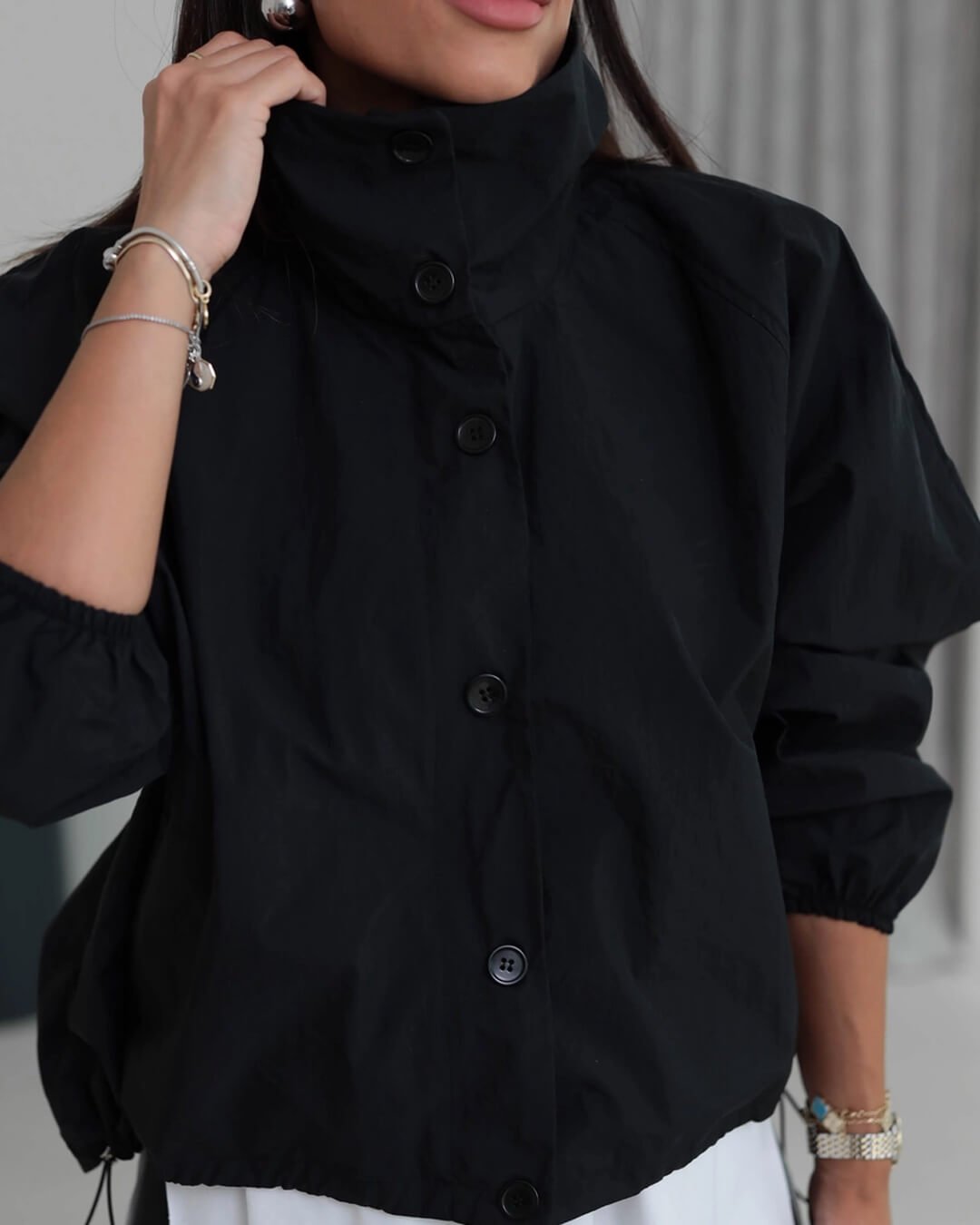 Veste Clara à col montant
