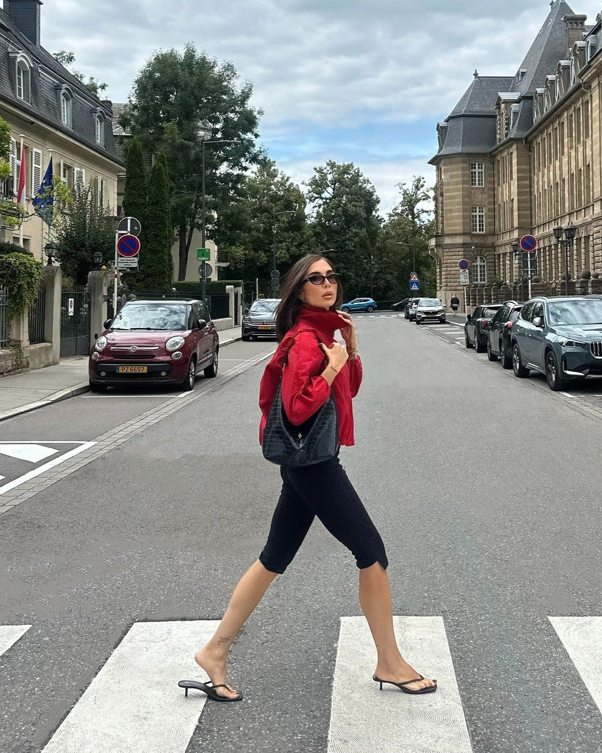 Veste Clara à col montant