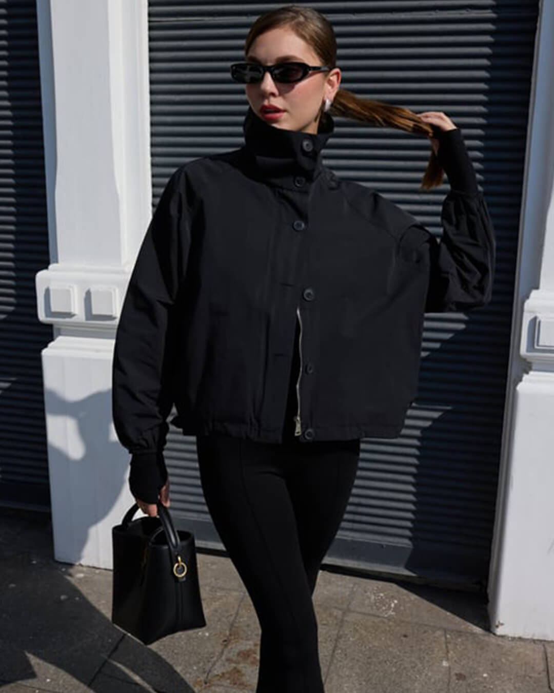 Veste Clara à col montant