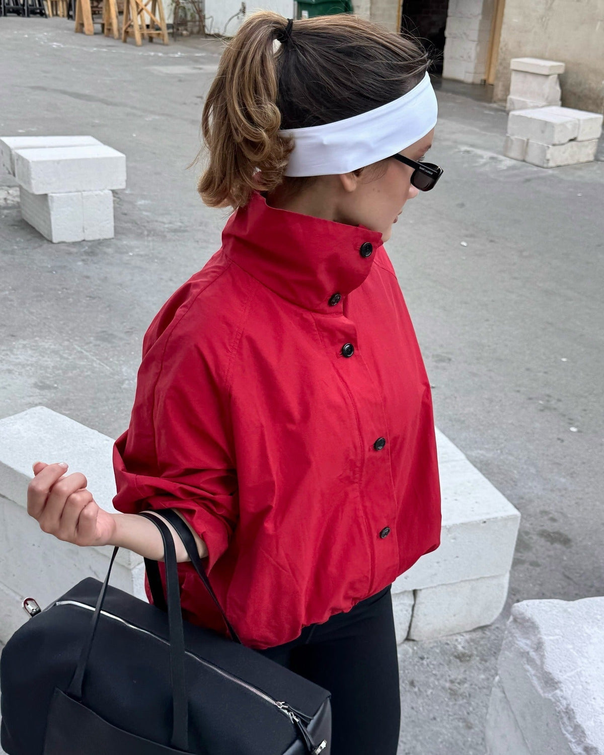Veste Clara à col montant