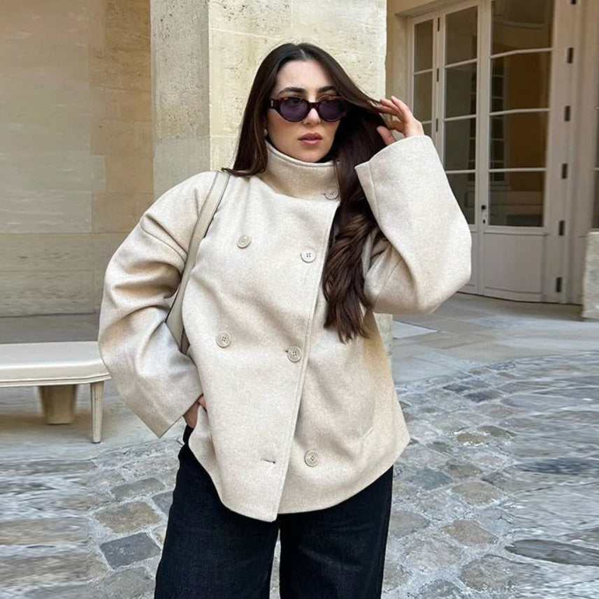 Veste Clarissa à col montant