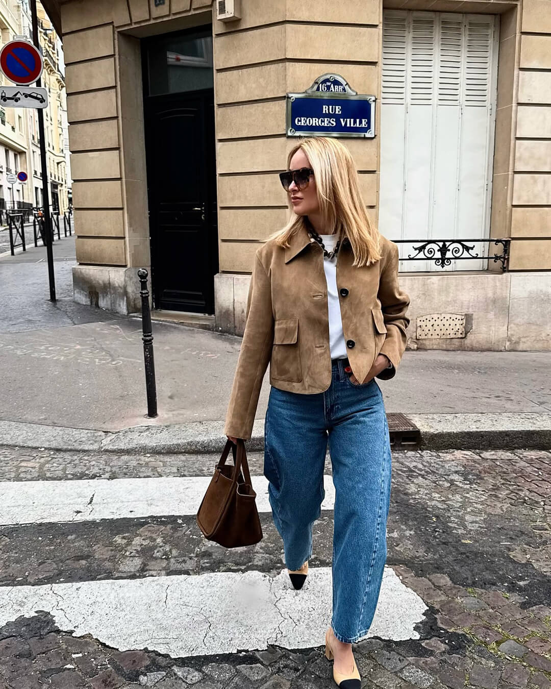 Veste en daim Elara
