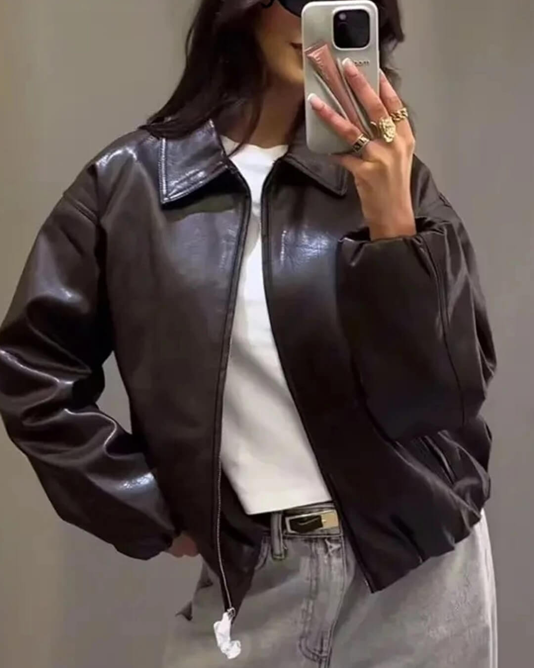 Adrila Veste en simili cuir