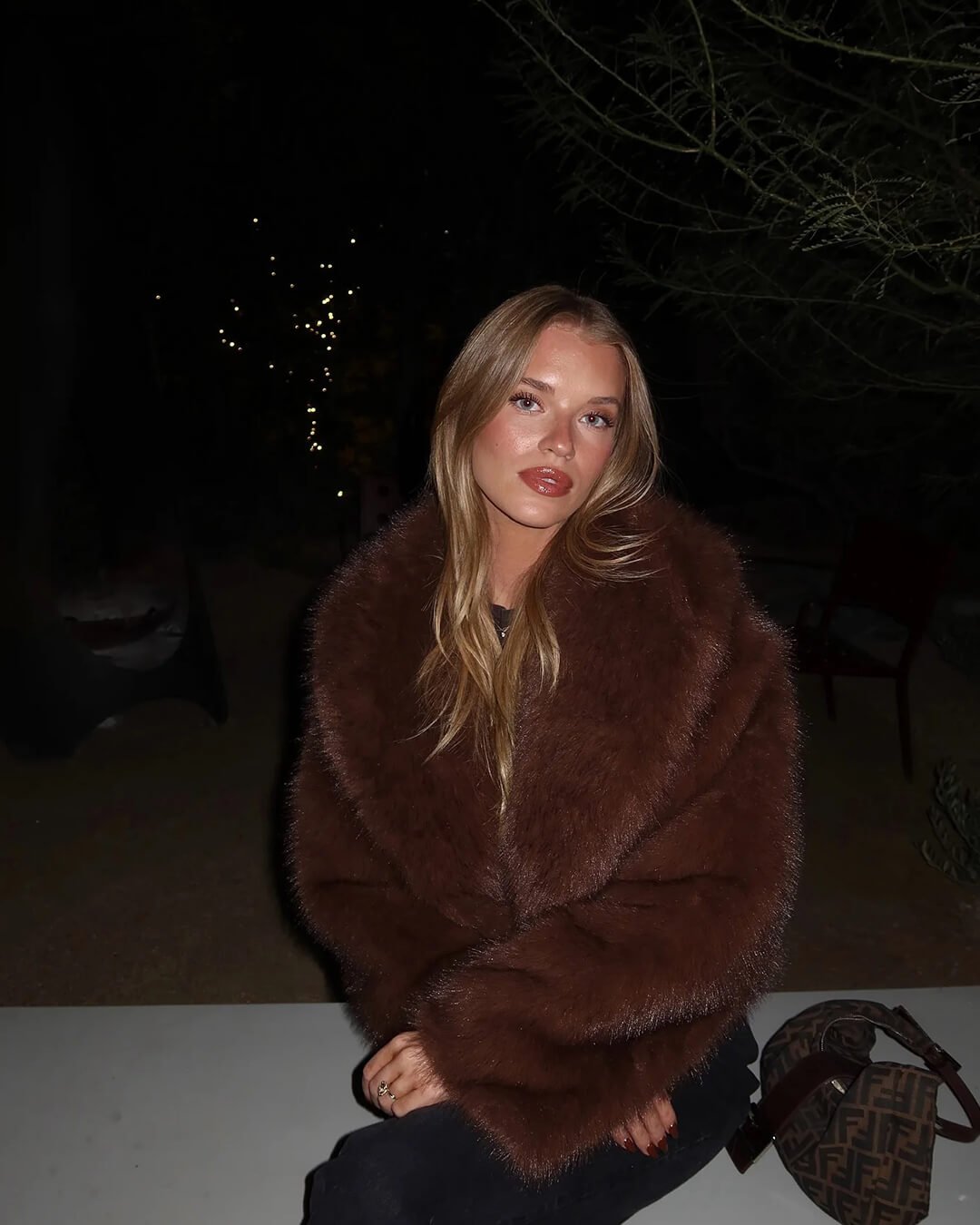 Manteau court en fausse fourrure Elsa
