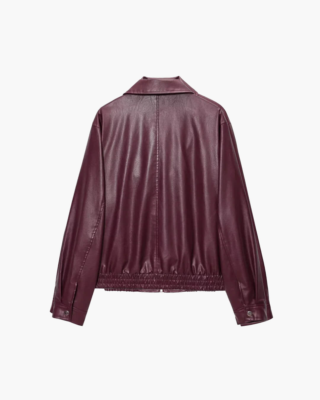 Veste Erika en cuir zippée