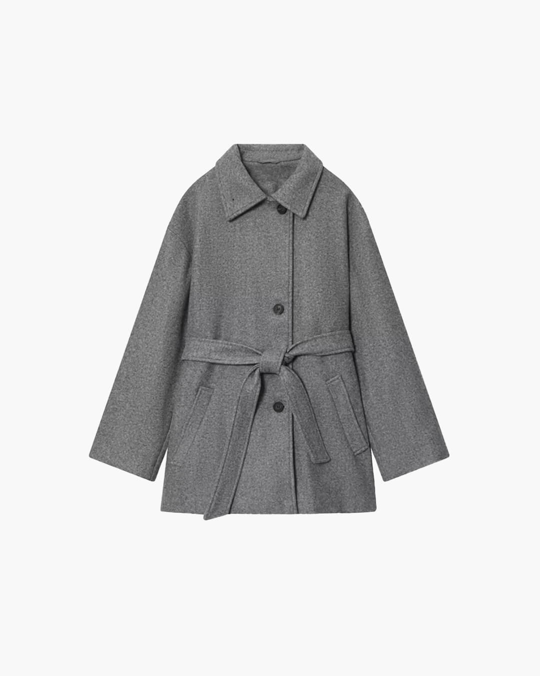 Manteau Felly en imitation laine avec ceinture