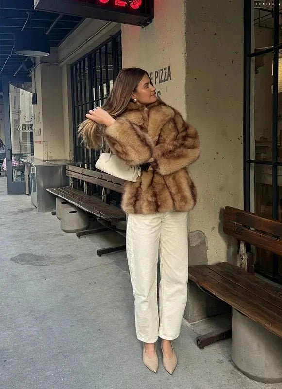 Manteau en fausse fourrure Fiona