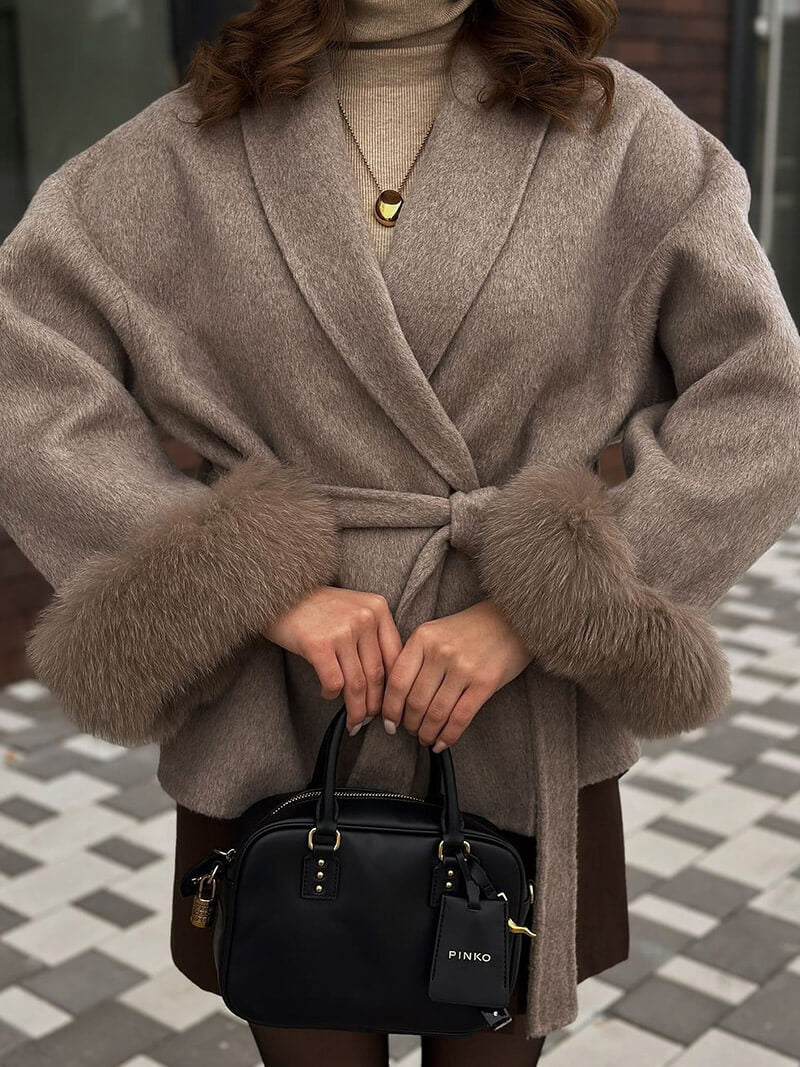 Manteau en fausse fourrure Grace
