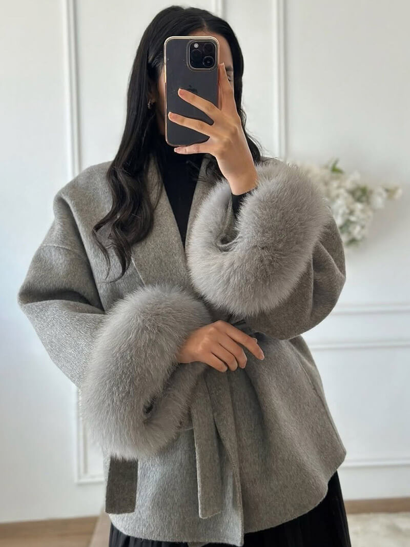 Manteau en fausse fourrure Grace