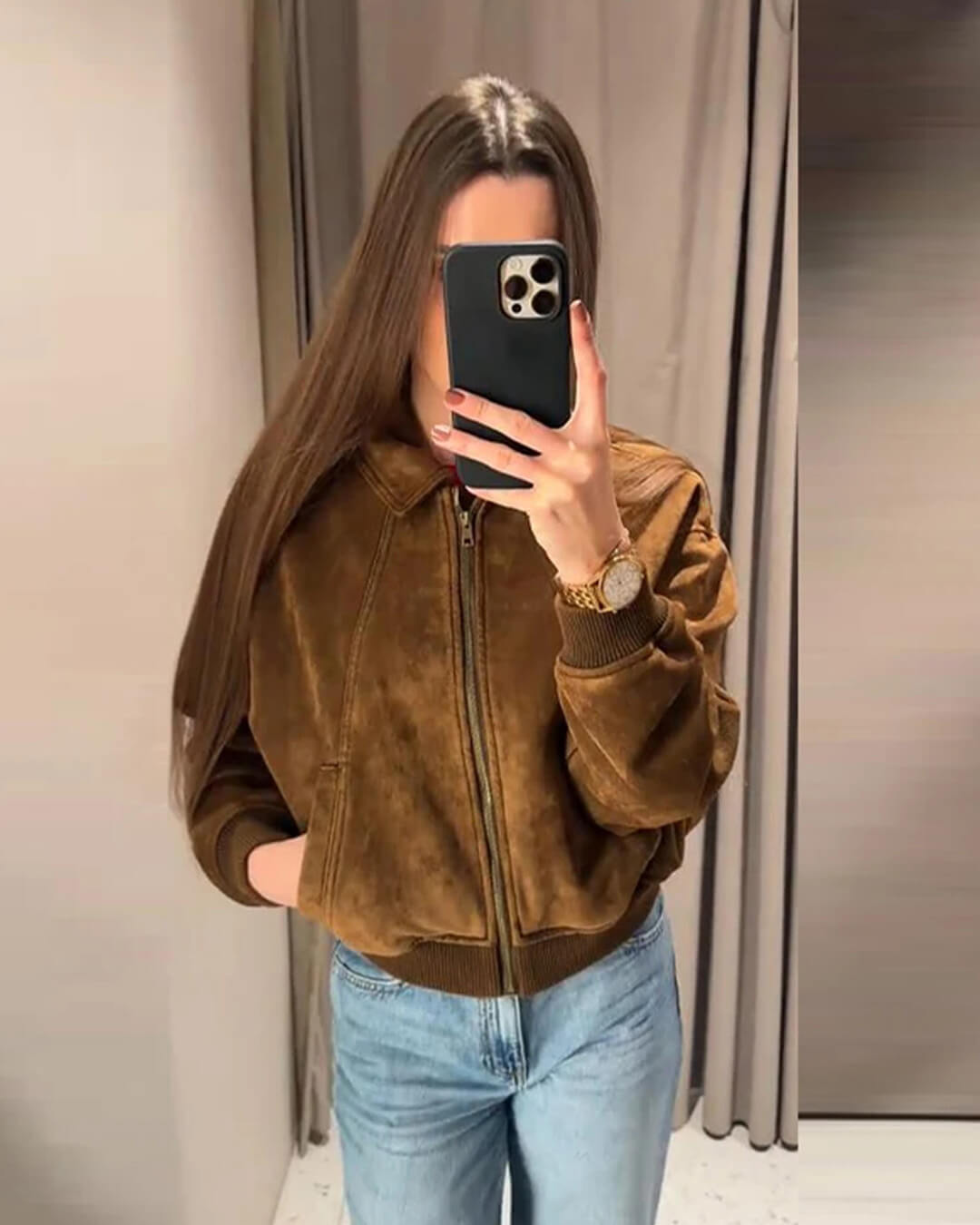 Veste Heather en suédine