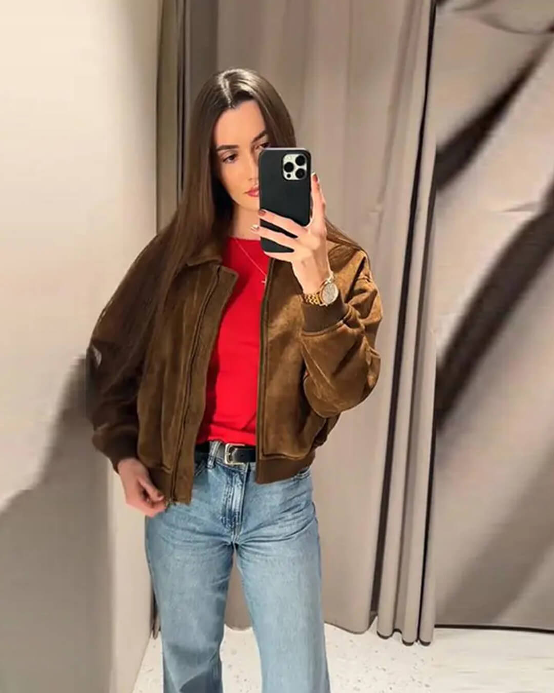 Veste Heather en suédine