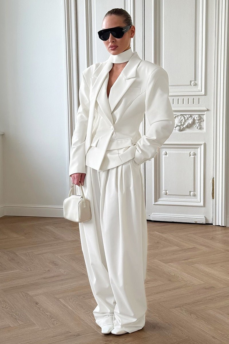 Blazer Janna à un bouton avec col châle