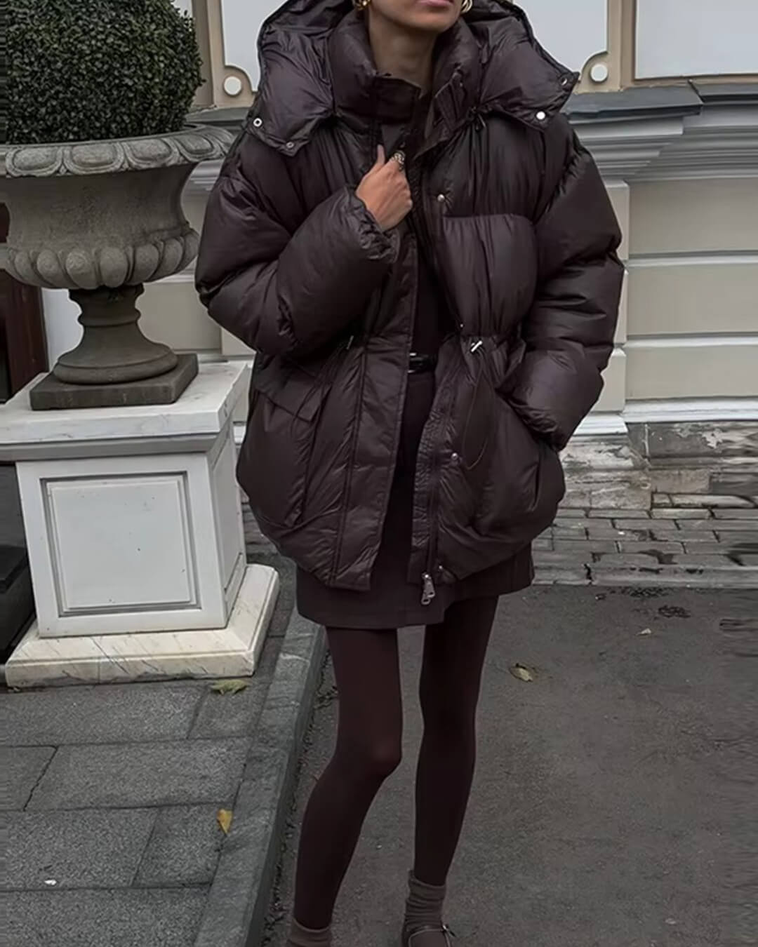 Veste matelassée brillante Jillian