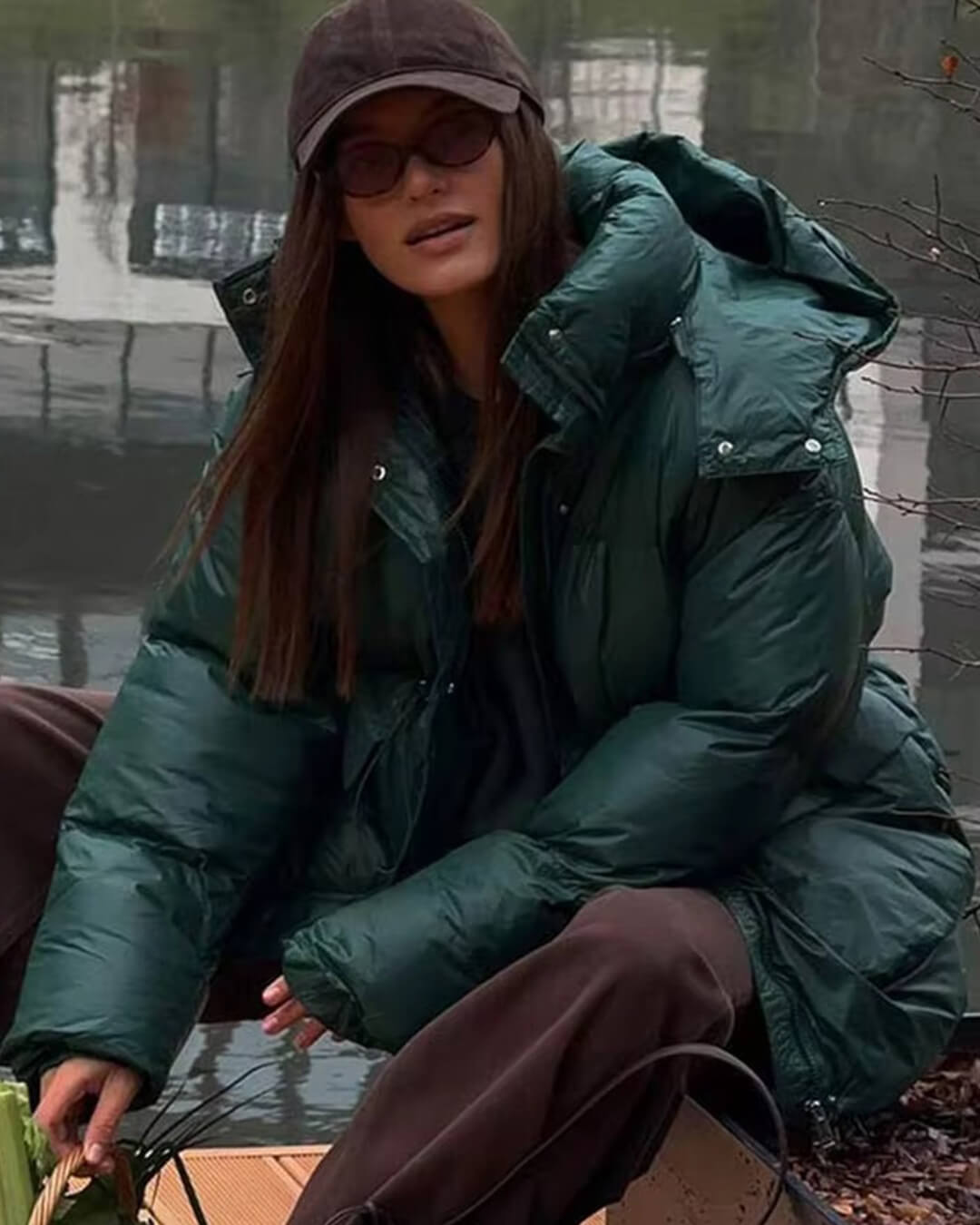 Veste matelassée brillante Jillian