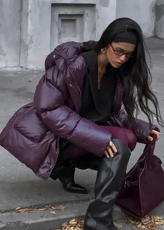 Veste matelassée brillante Jillian