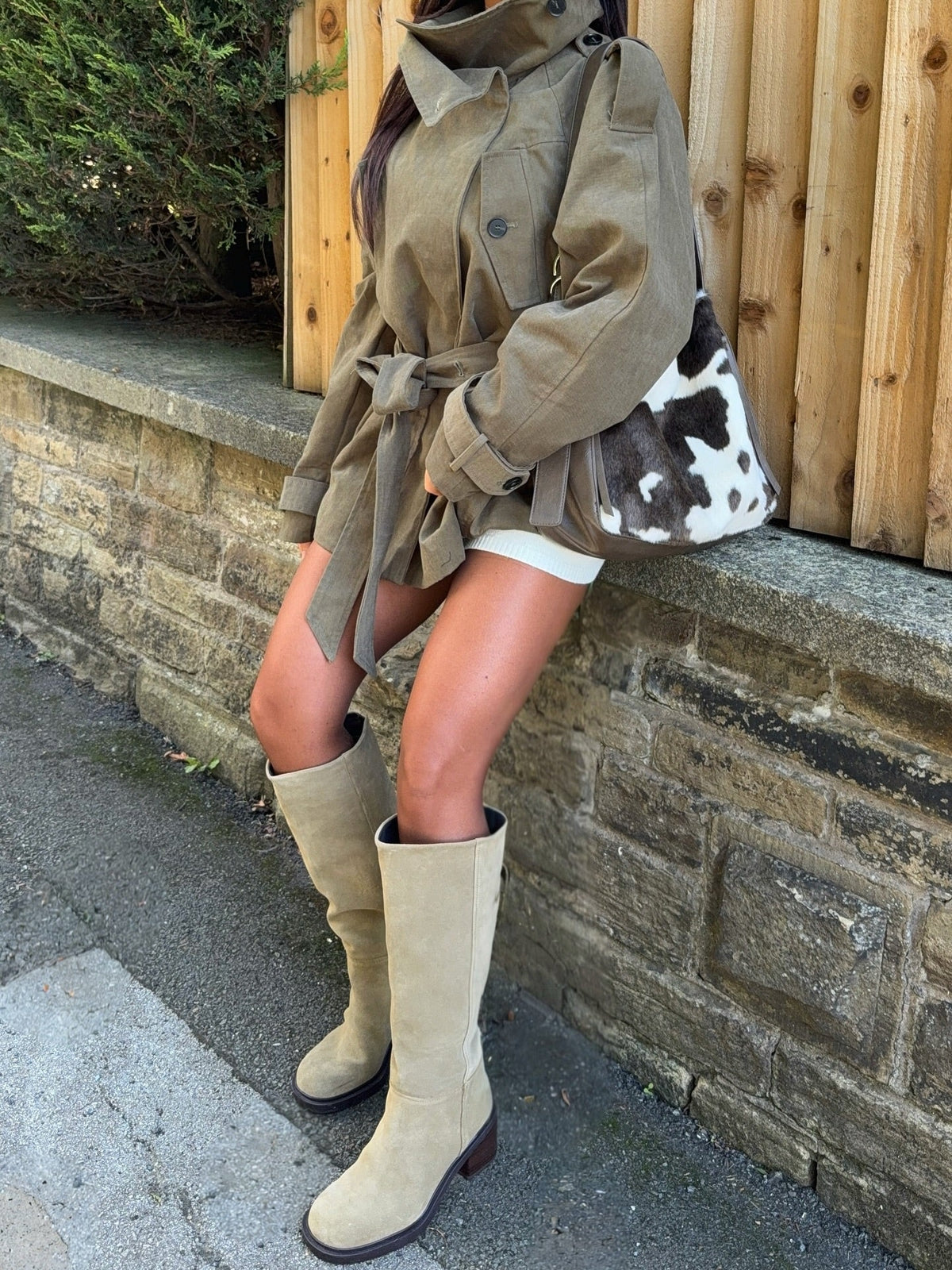 Veste coupe-vent avec ceinture Kendra