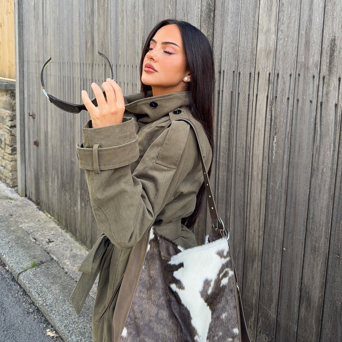 Veste coupe-vent avec ceinture Kendra