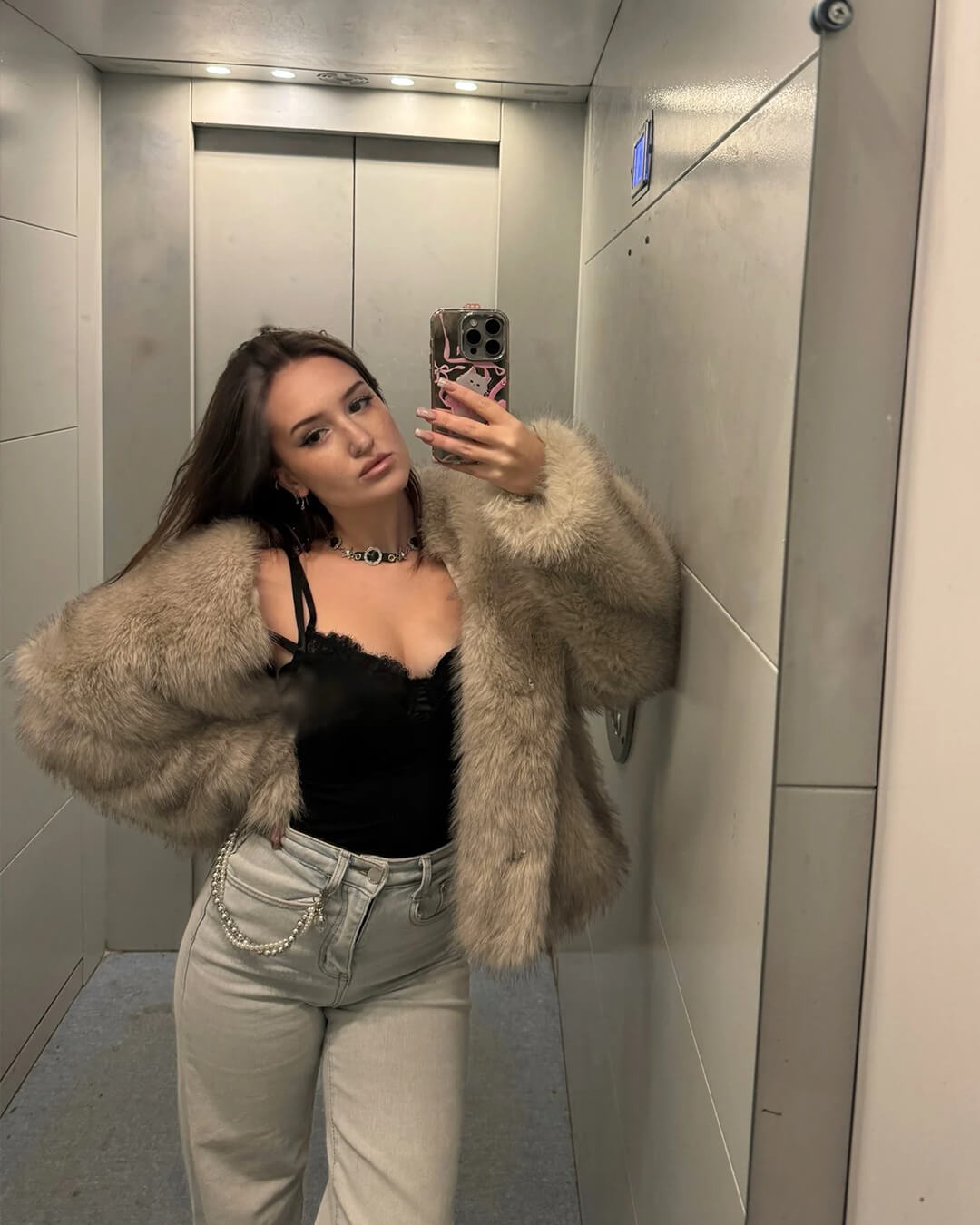 Veste en similicuir Krista