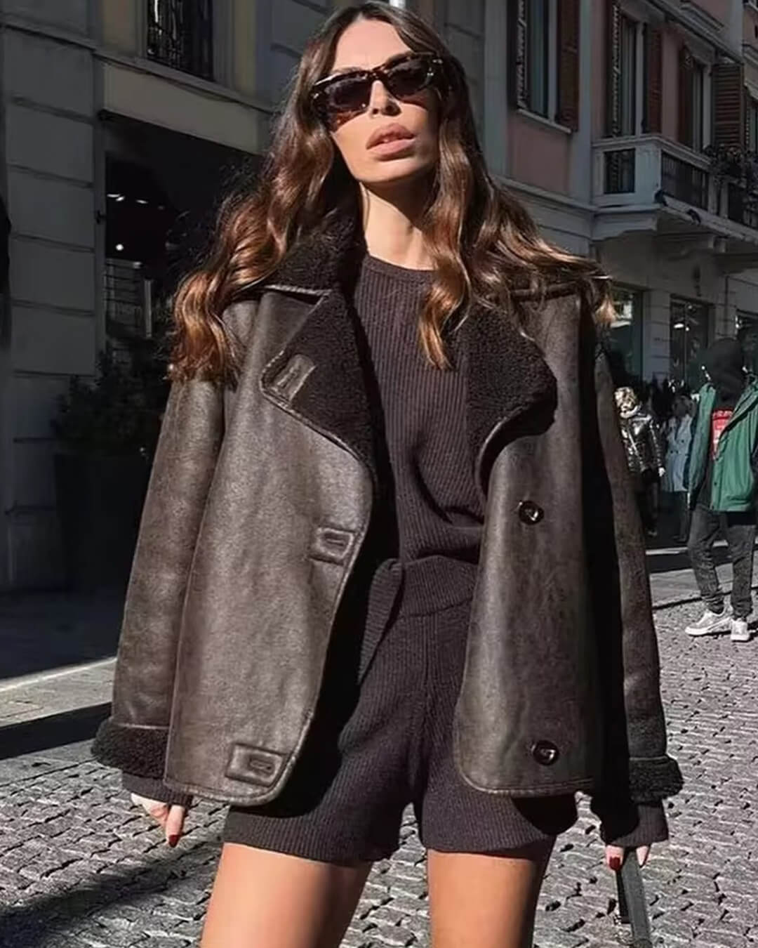 Veste Laila en similicuir