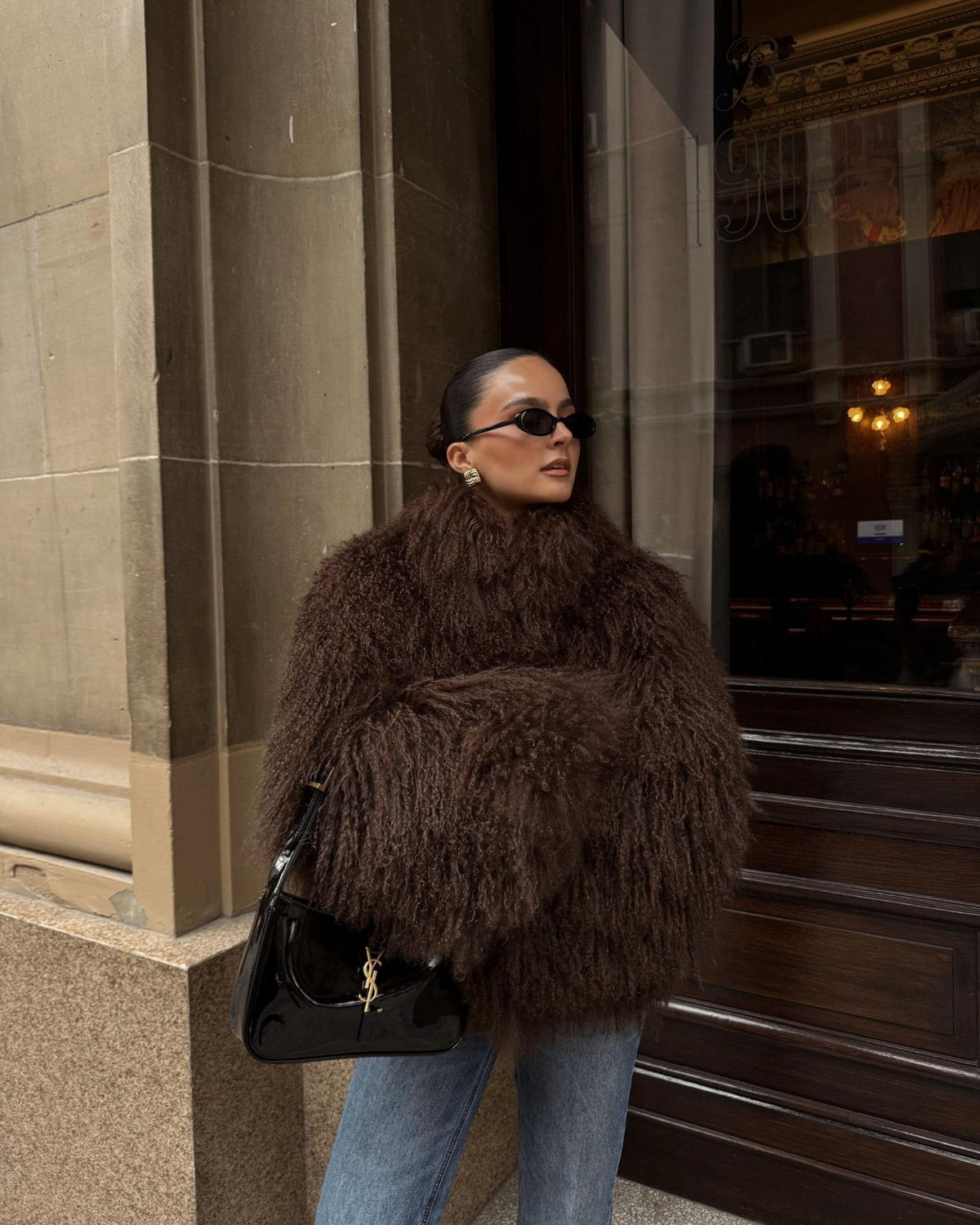 Liza Manteau en fausse fourrure douillette