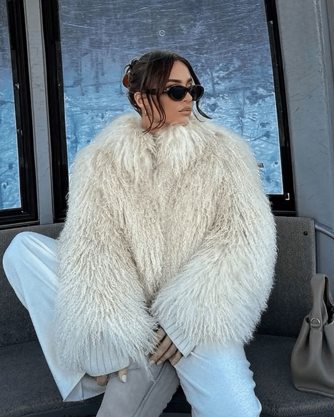 Liza Manteau en fausse fourrure douillette