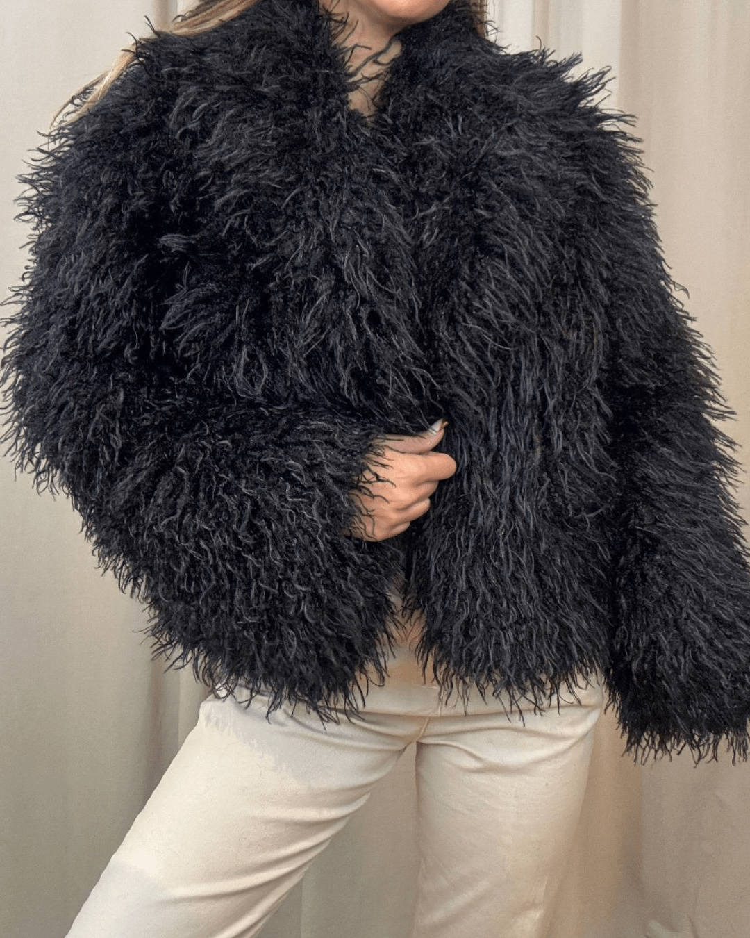 Liza Manteau en fausse fourrure douillette