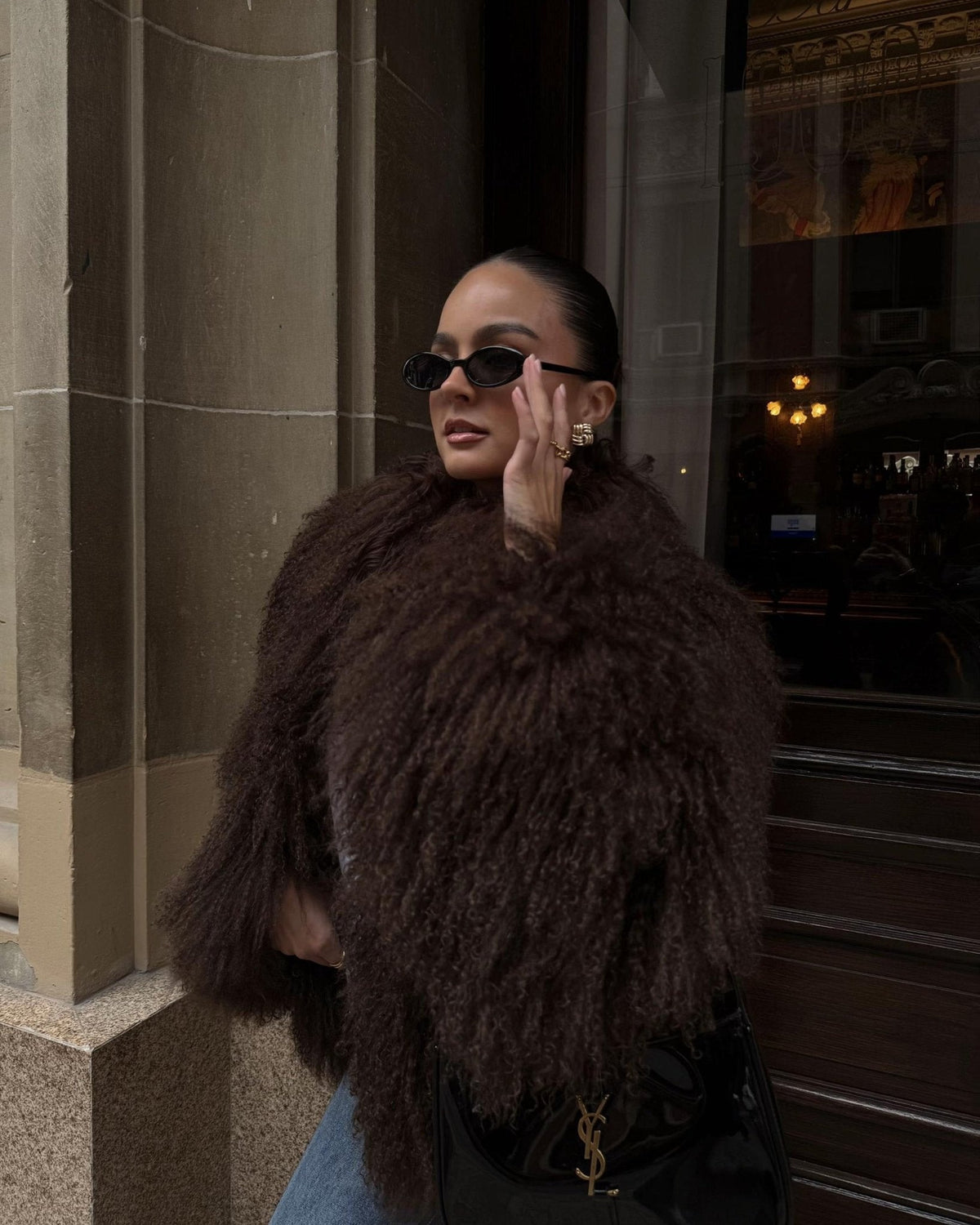 Liza Manteau en fausse fourrure douillette