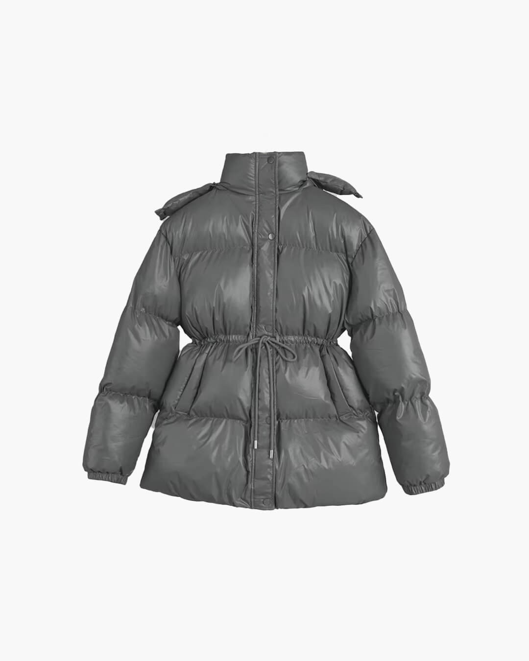 Manteau matelassé à capuche avec cordon de serrage Lorie