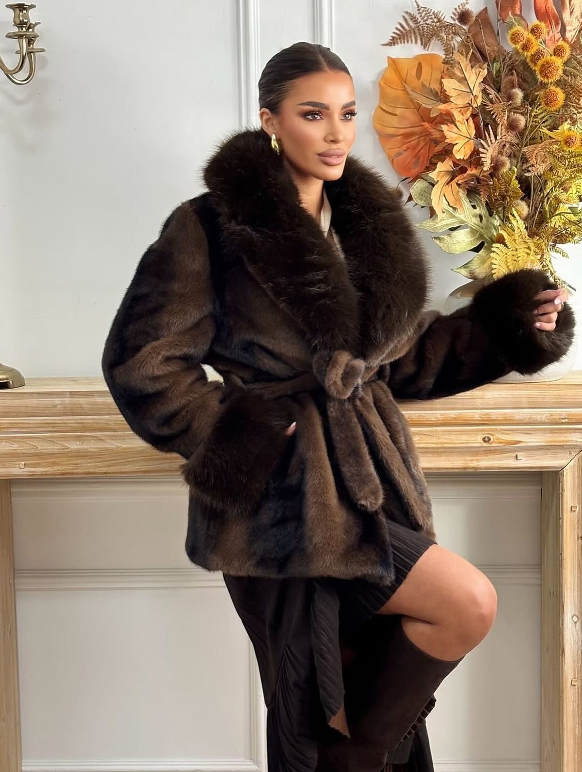 Manteau en fausse fourrure Louise