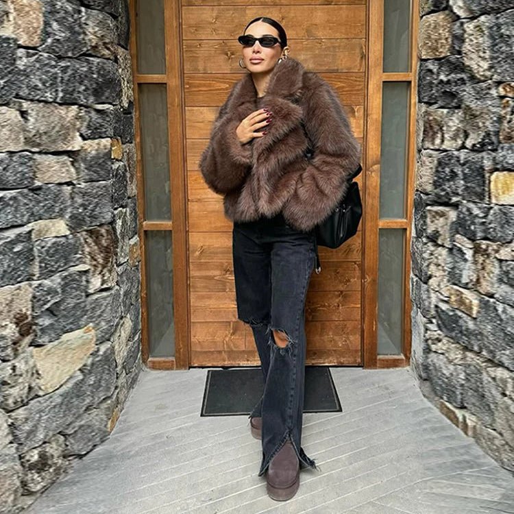 Manteau en fausse fourrure Marian