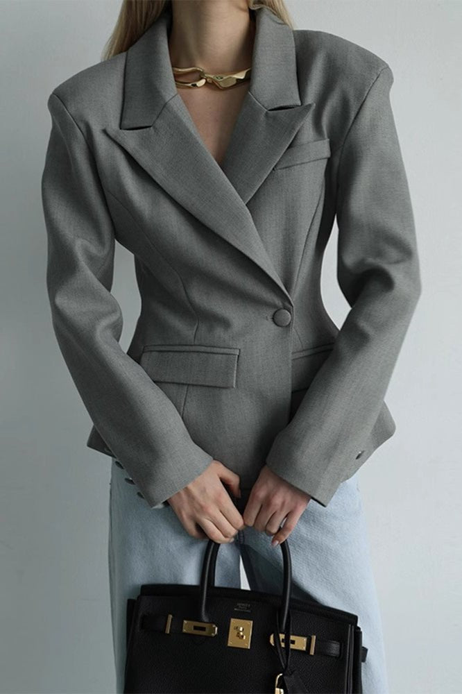 Blazer Maxine à col écharpe