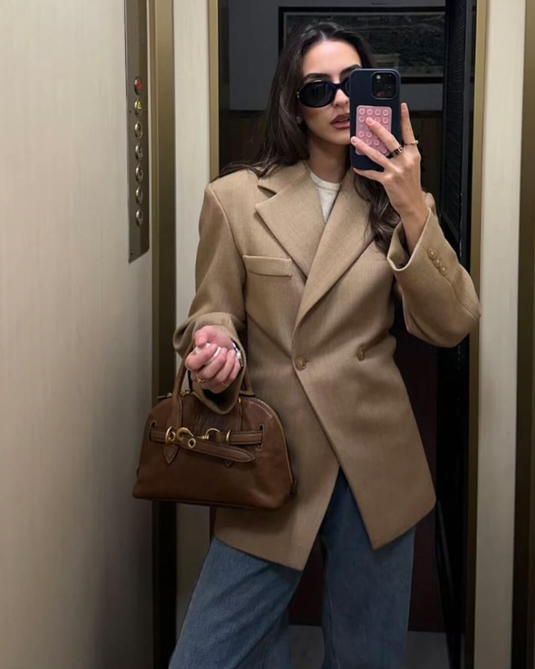 Blazer cintré Myrna à revers cranté