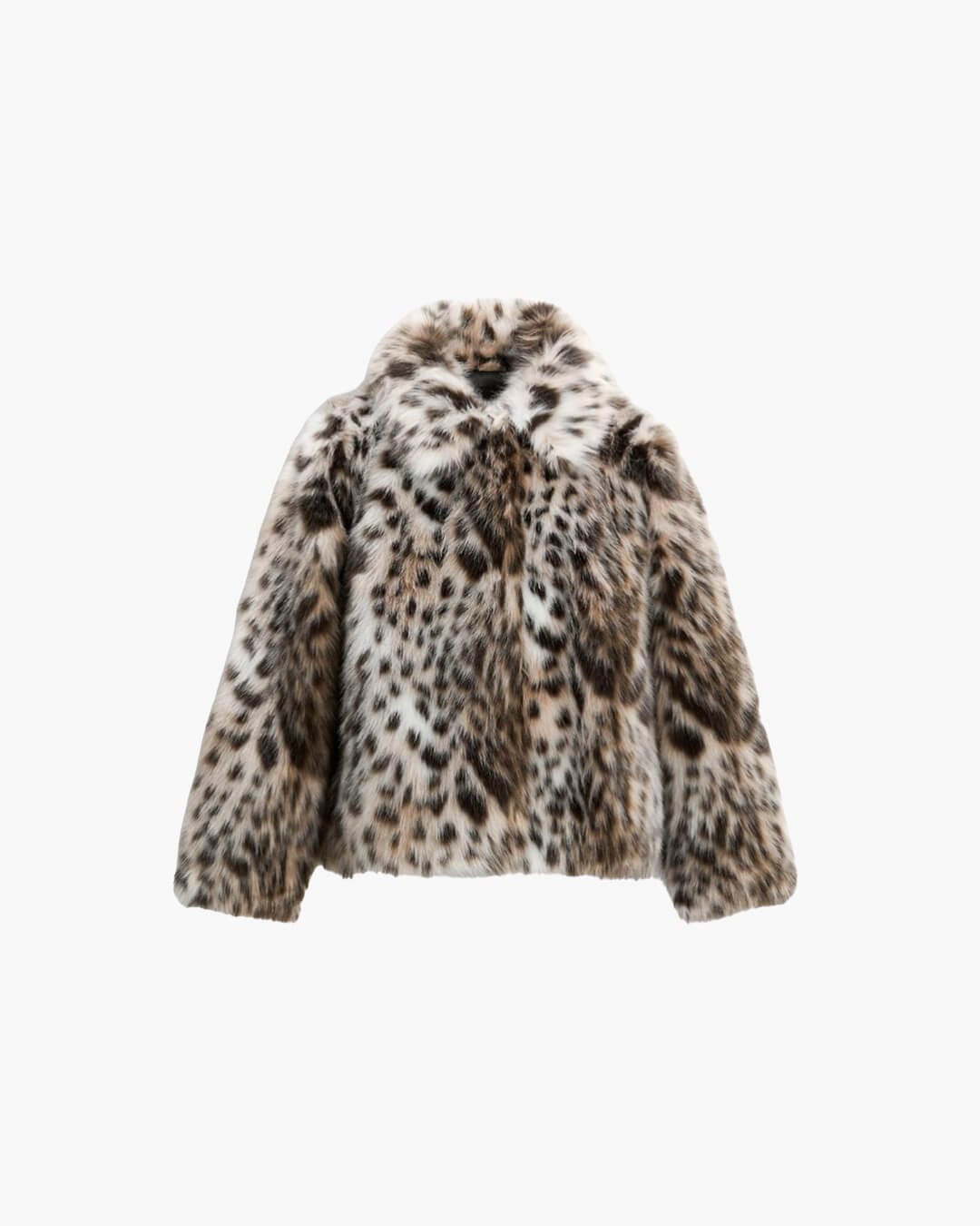 Manteau Nora en fausse fourrure léopard