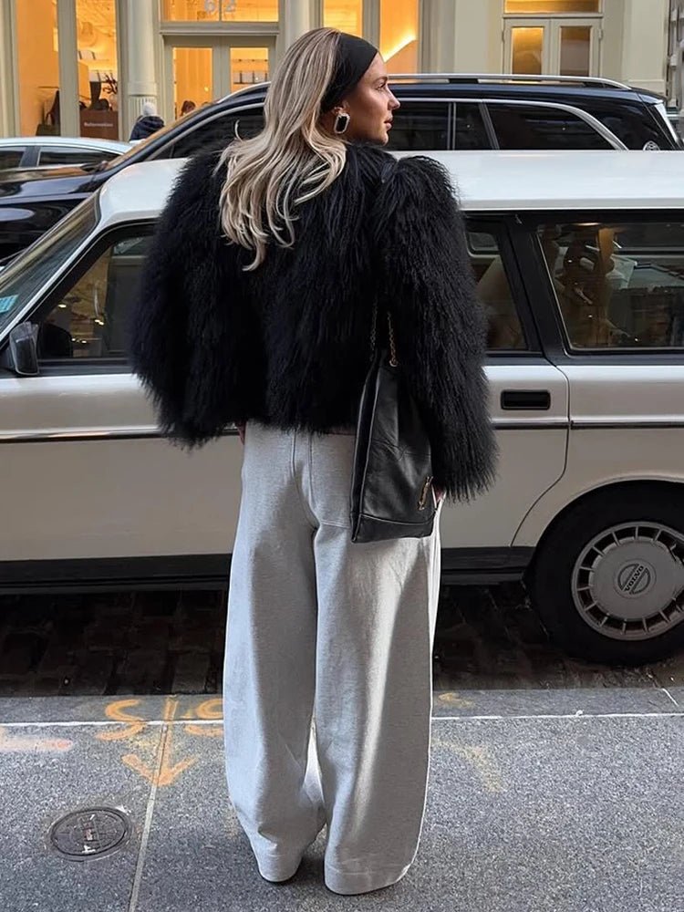 Manteau court en fausse fourrure Reese