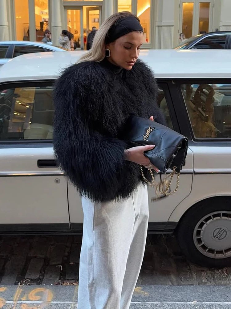 Manteau court en fausse fourrure Reese