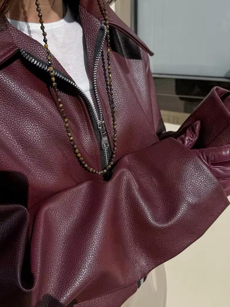 Veste en cuir Romy