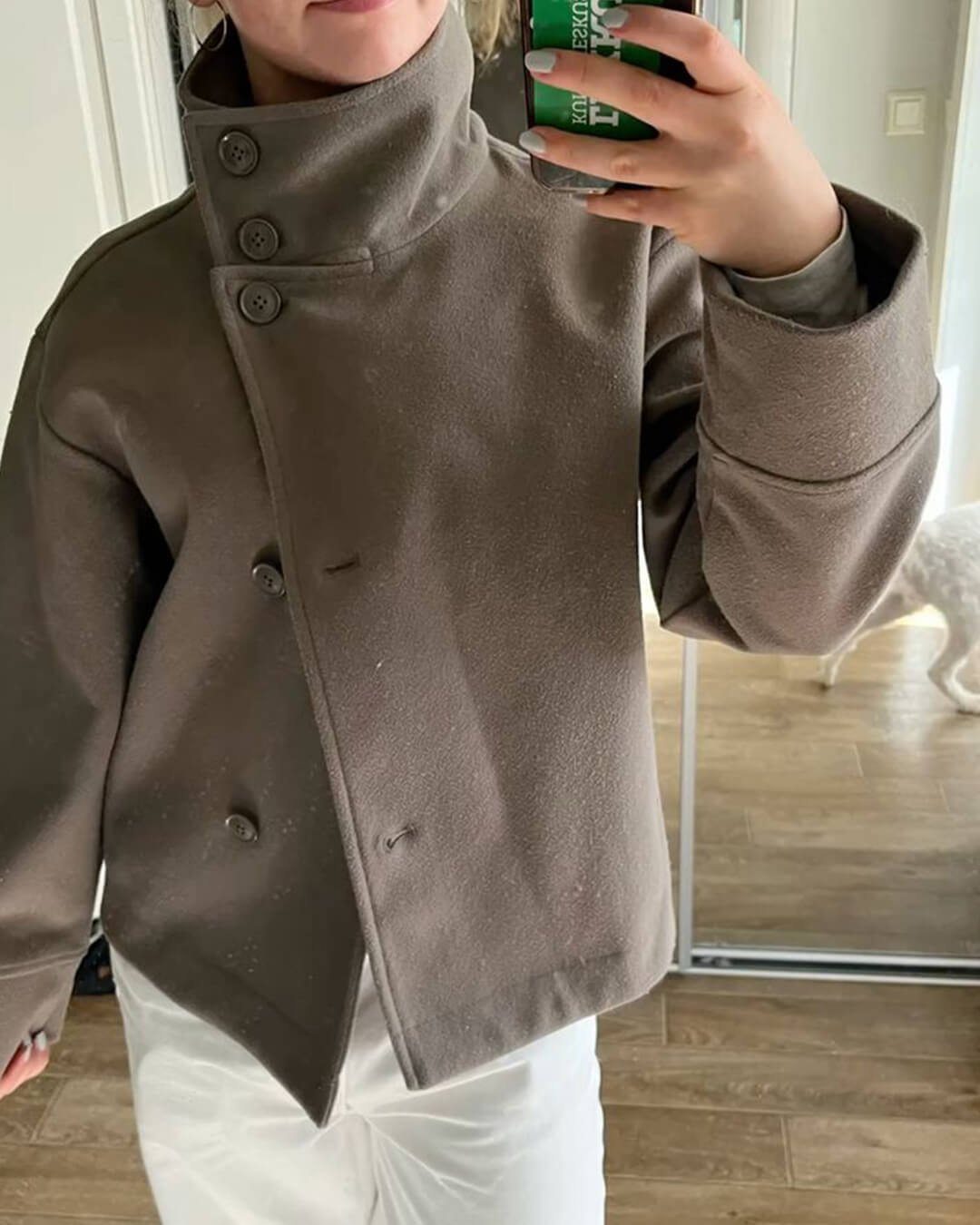 Veste élégante Rosalia à col montant