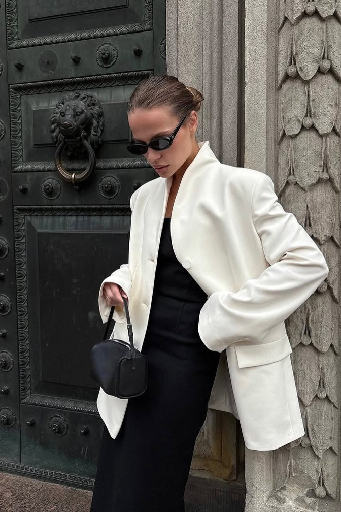 Blazer Roxie à col montant
