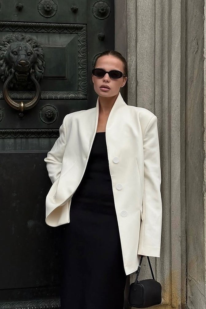 Blazer Roxie à col montant