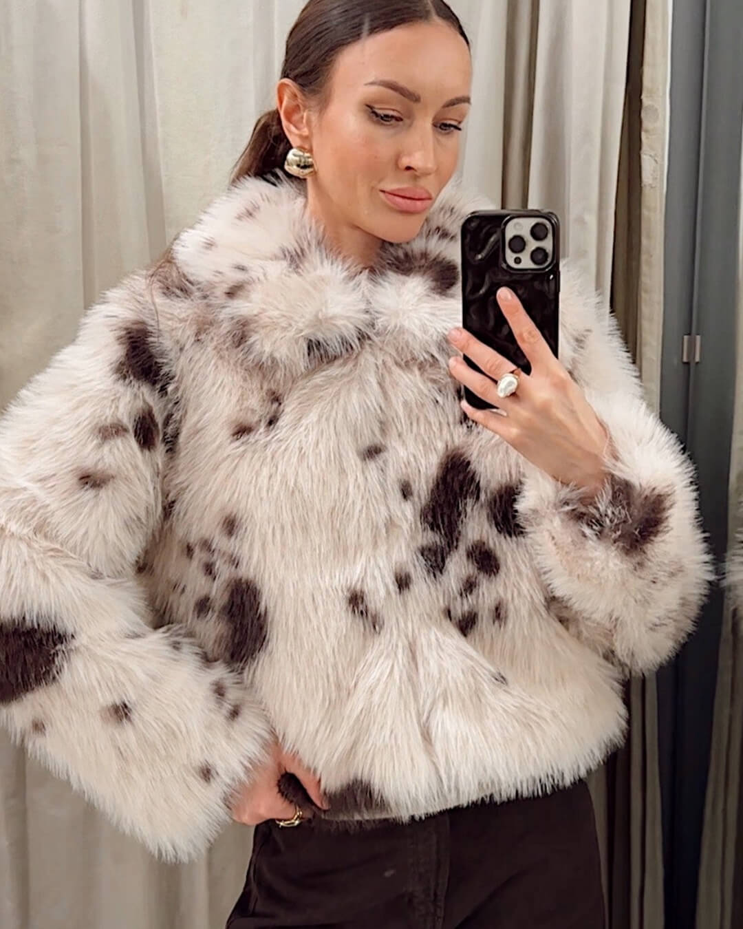 Manteau en fausse fourrure Sarah