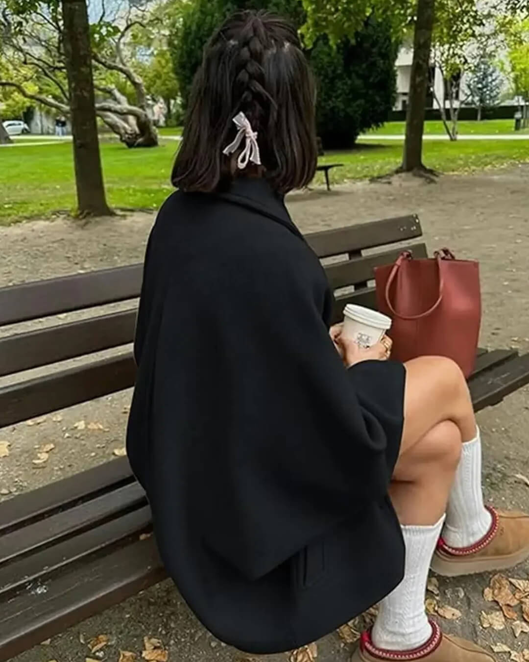 Manteau ample à col Yalena