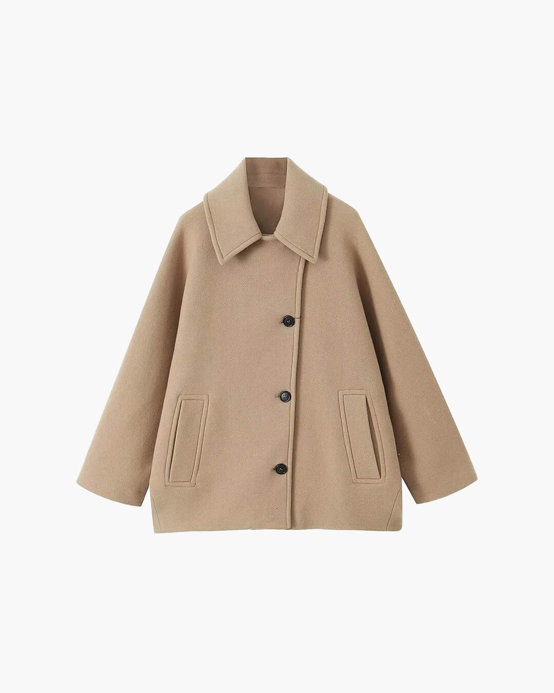 Manteau ample à col Yalena