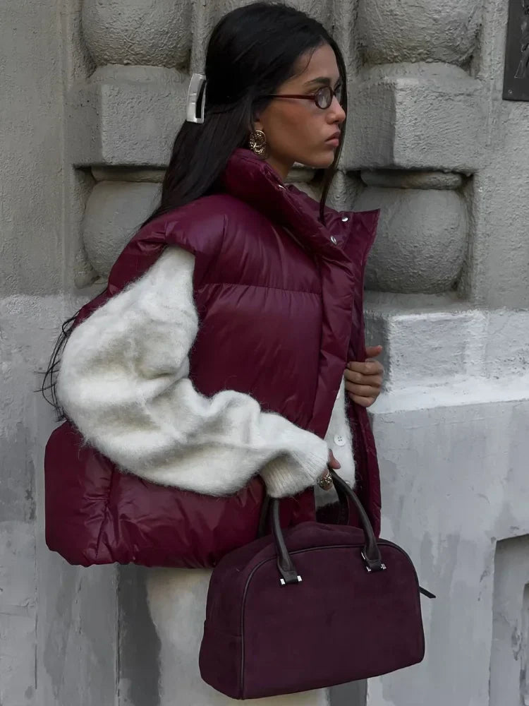 Gilet matelassé Zarina à col montant