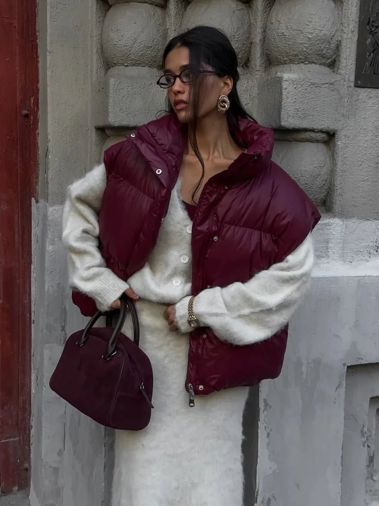 Gilet matelassé Zarina à col montant