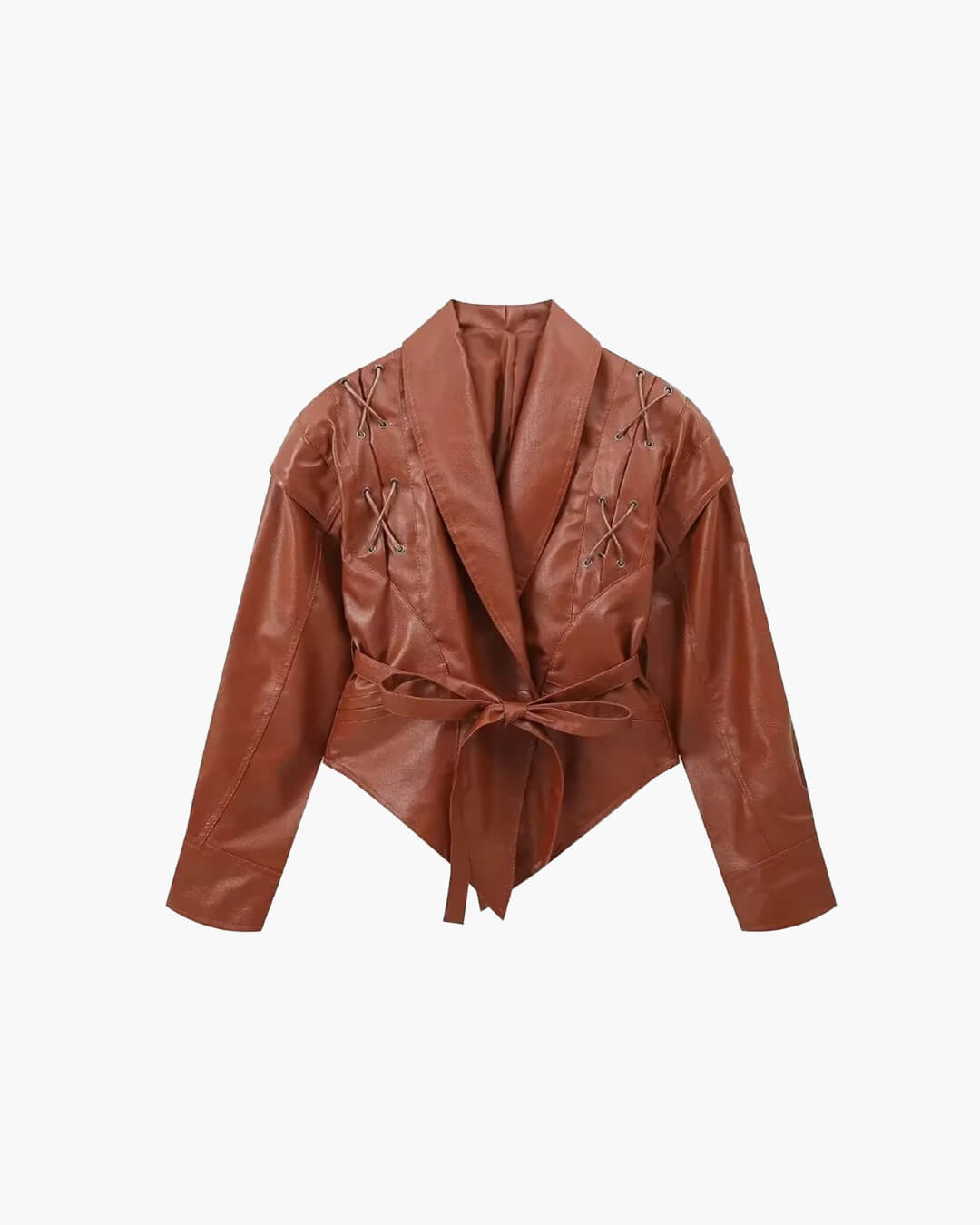 Veste en cuir style biker Zyra