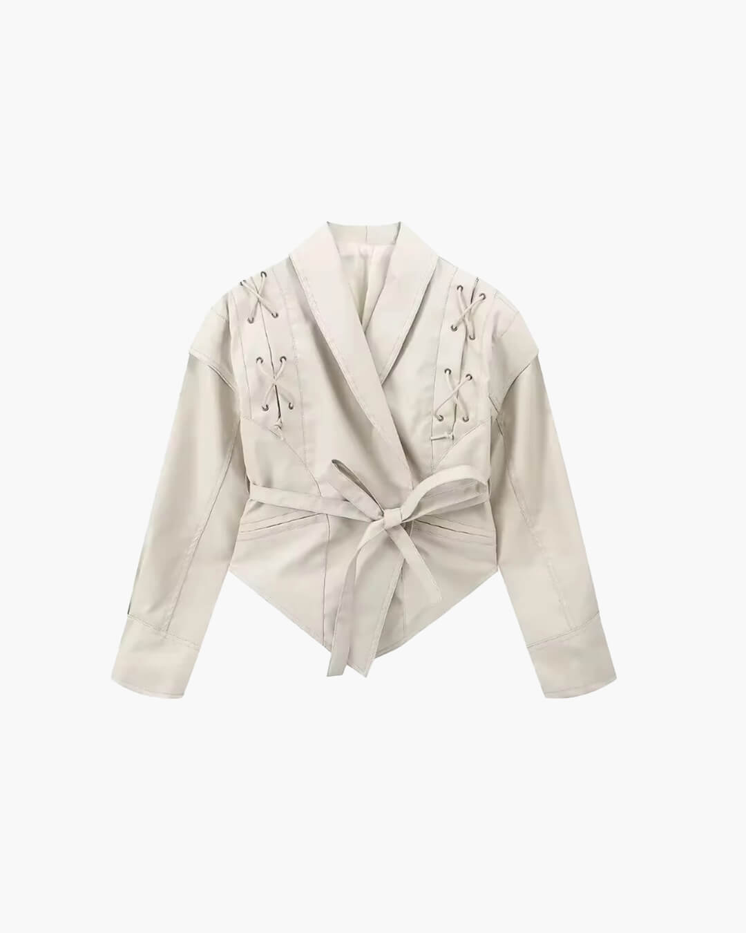 Veste en cuir style biker Zyra