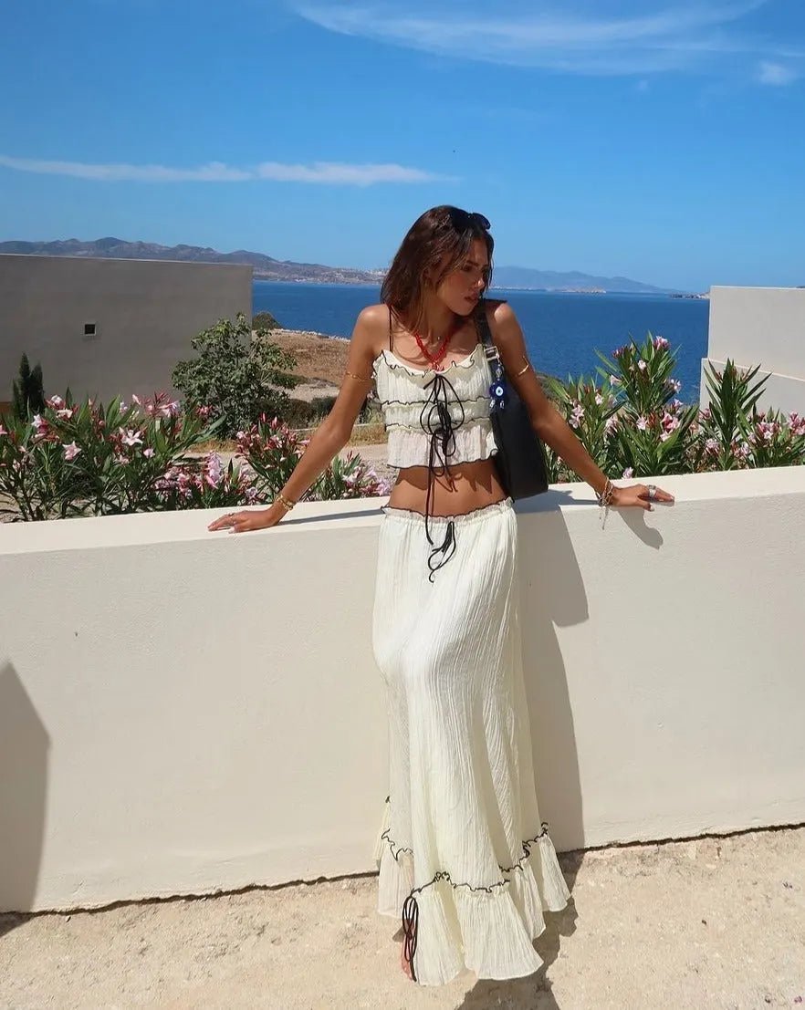 Isabel, charmant ensemble jupe et top