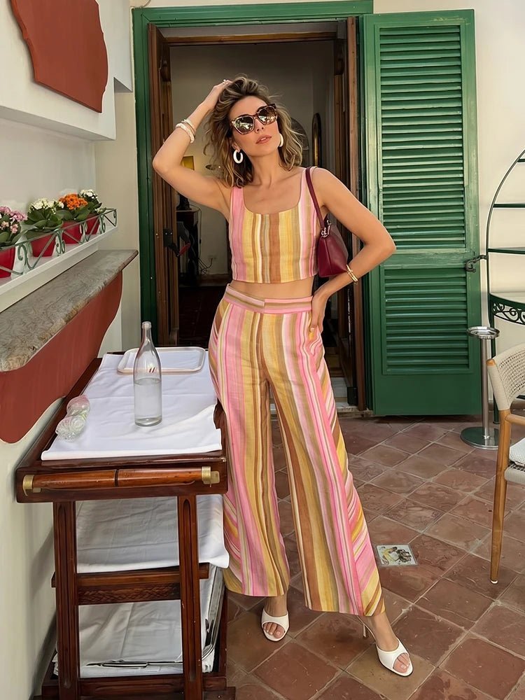 Pantalon palazzo Aislinn à jambes larges